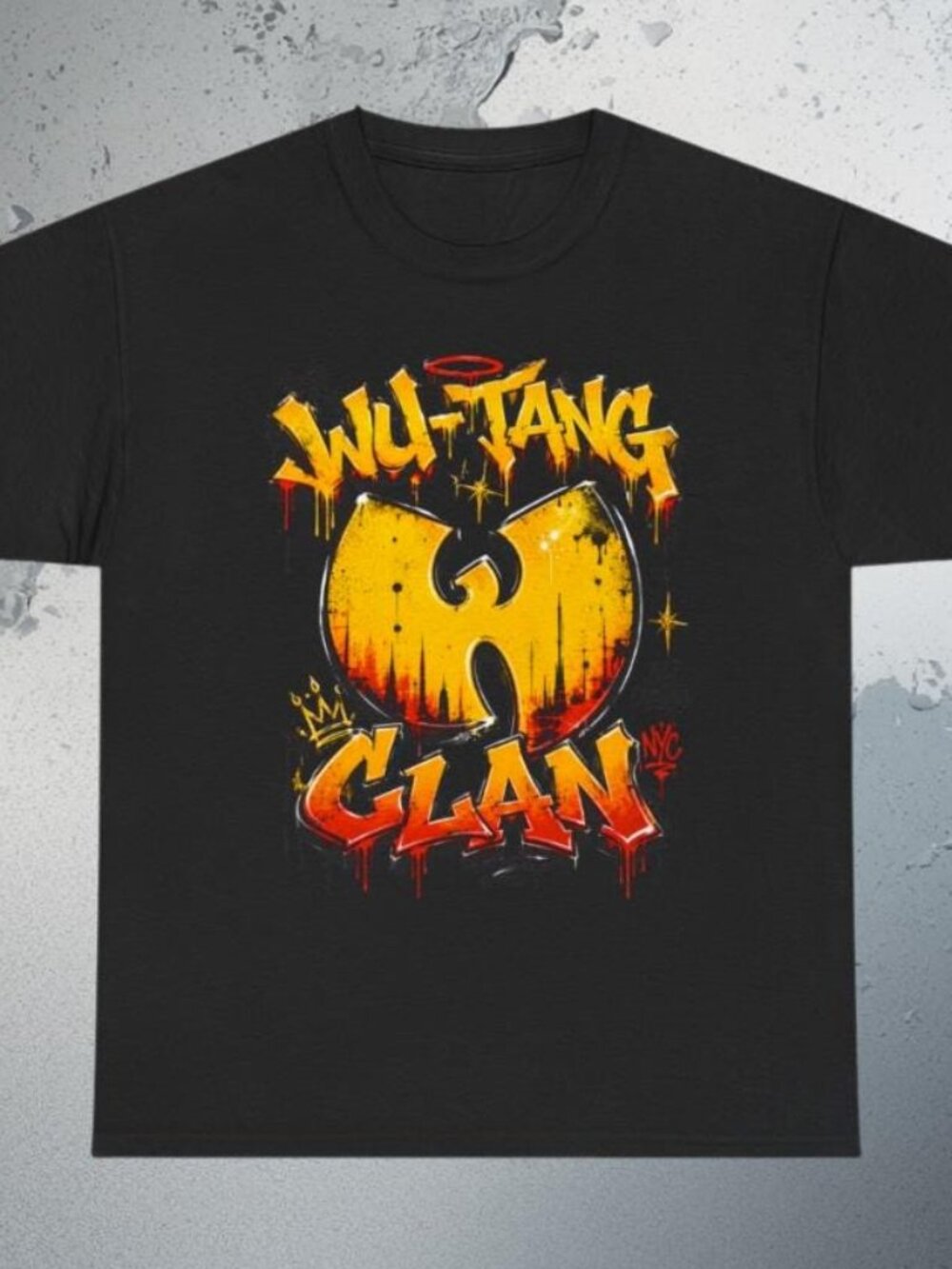 Wu-Tang Clan 90s Graffiti Tee  Hip Hop Streetwear Retro Urban Fashion T Shirt